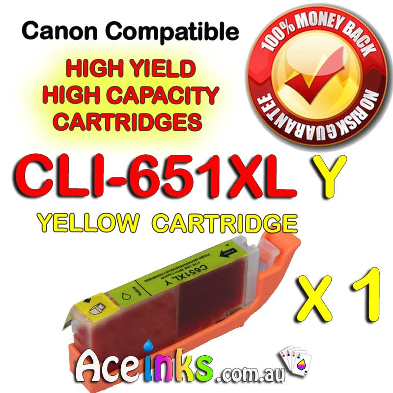 Compatible Canon CLI-651XL Y